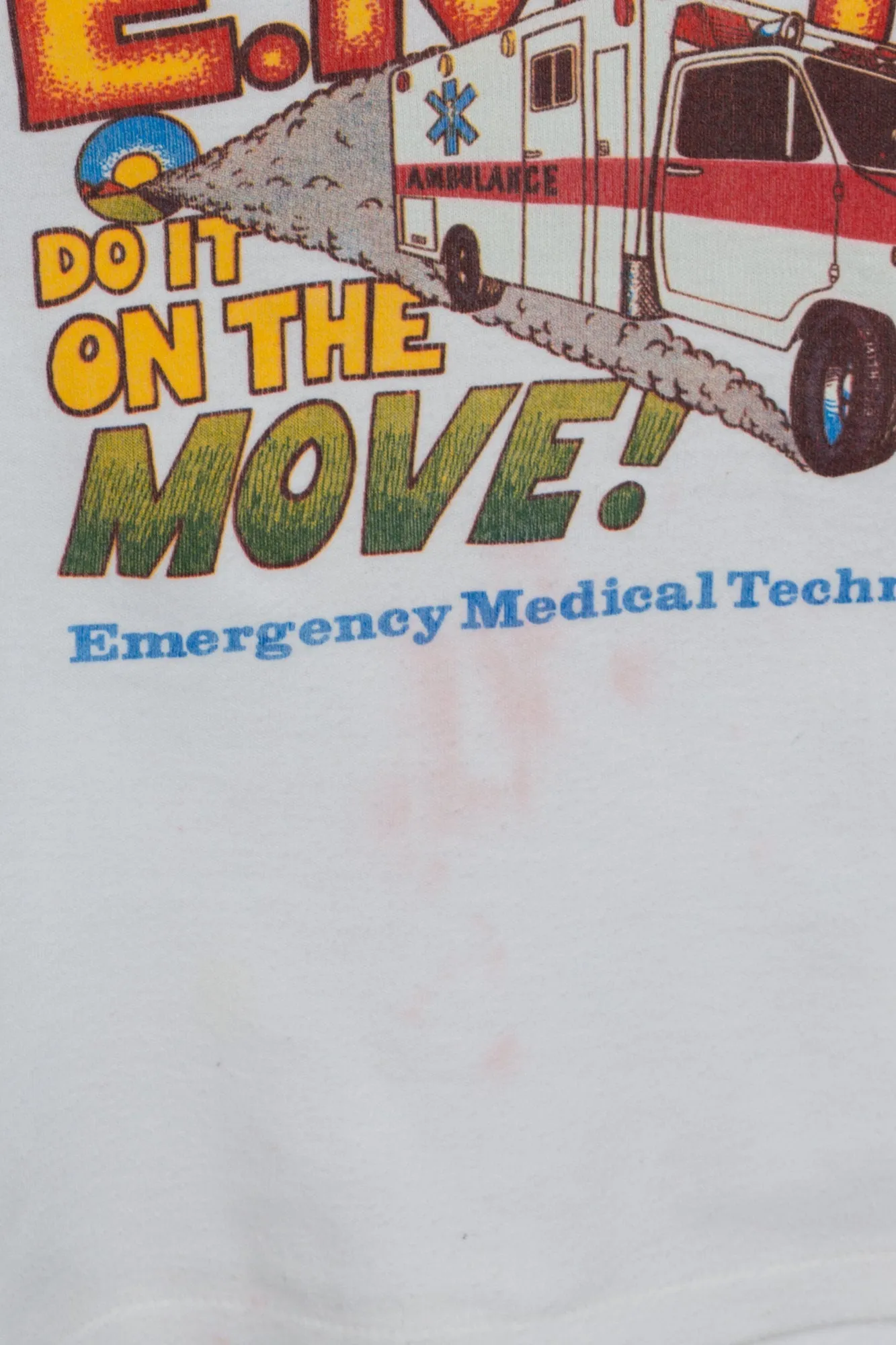 80s EMT "Do It On The Move!" Fitted T Shirt - Small