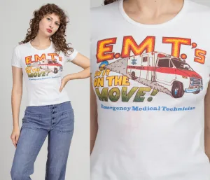 80s EMT "Do It On The Move!" Fitted T Shirt - Small