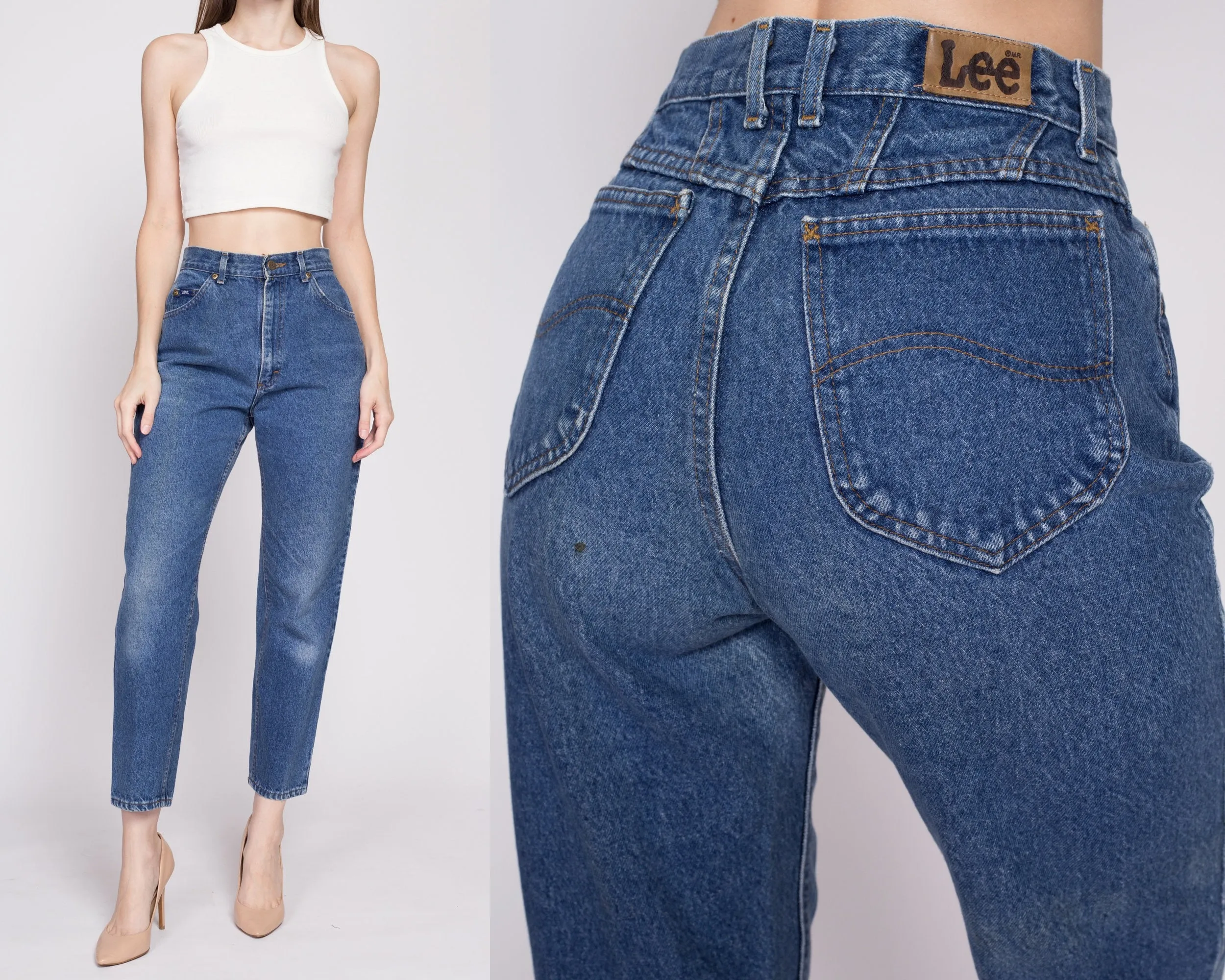 80s Lee Riders High Waisted Jeans - Small to Petite Medium, 27"