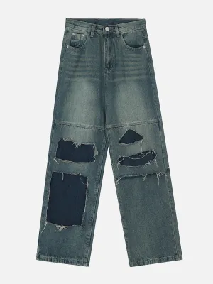 AlanBalen® - Distressed Fringe Jeans