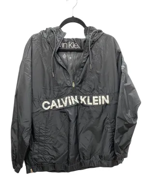 Athletic Jacket By Calvin Klein Performance In Black, Size: M