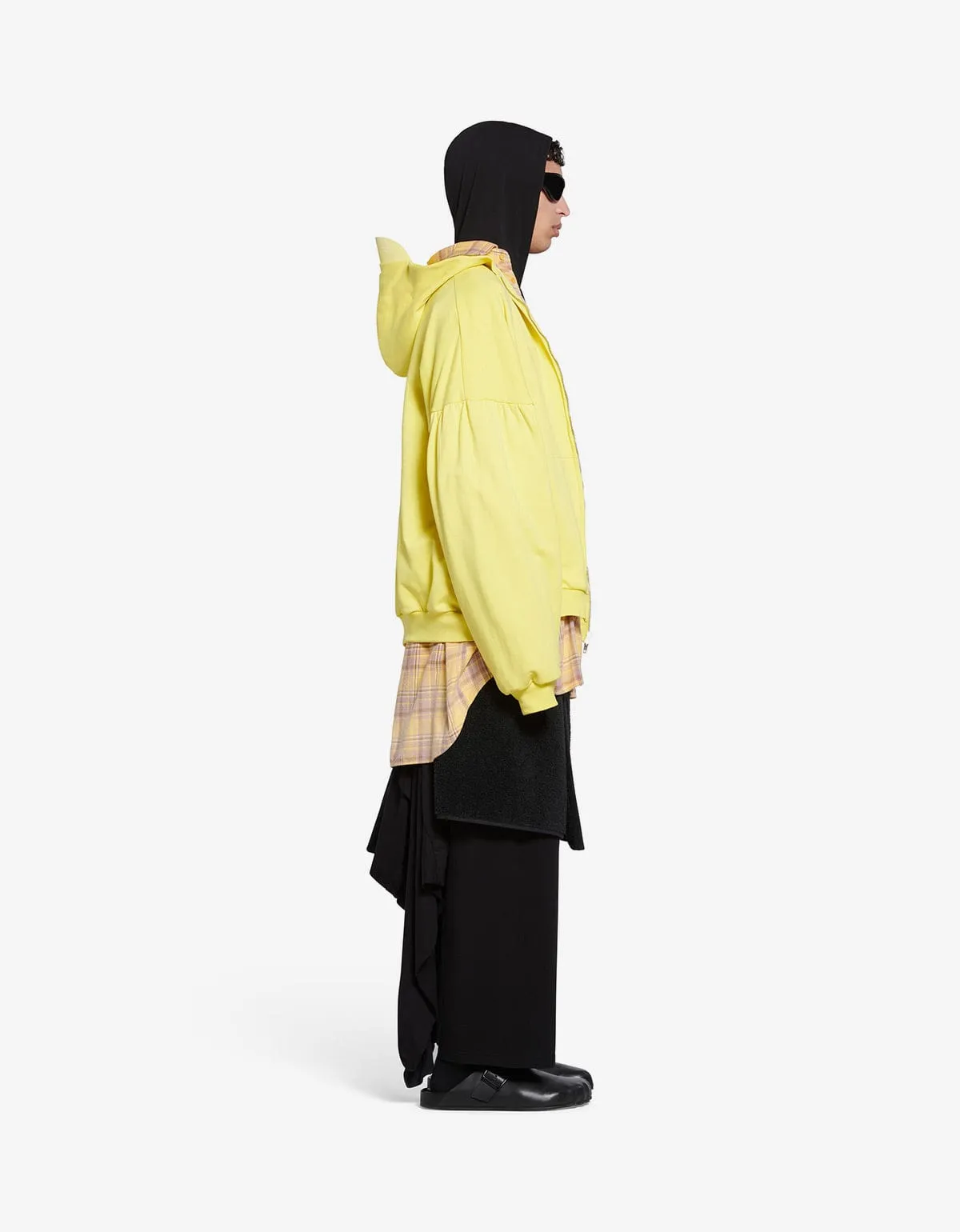 Balenciaga Yellow Unity Sports Icon Layered Hoodie