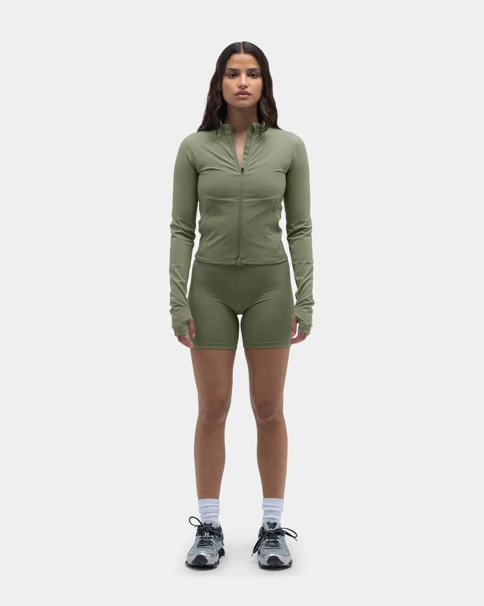 Bella Long Sleeve Full Zip, Women - Deep Green