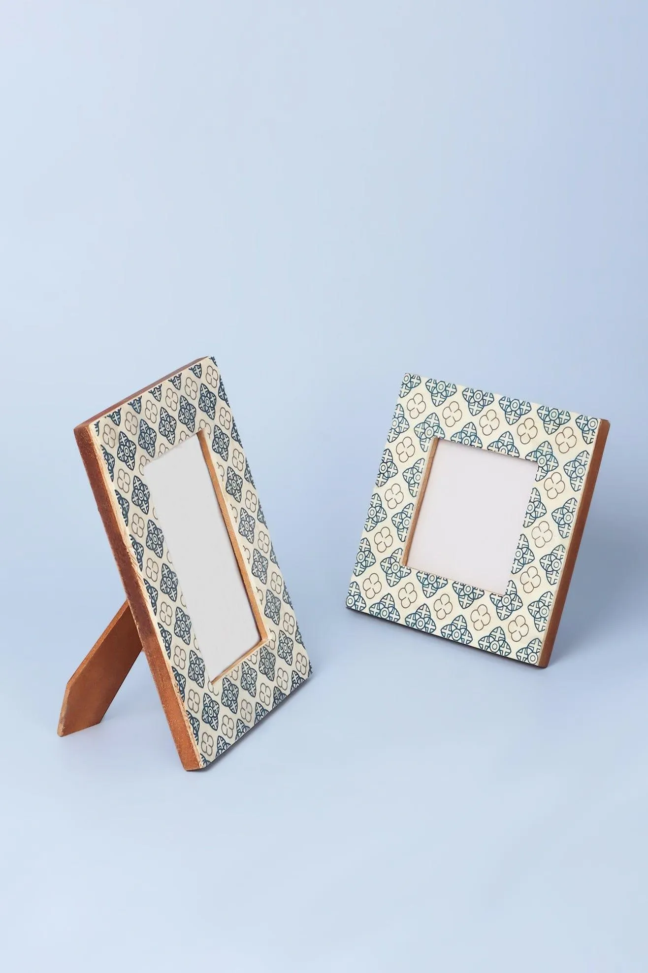 Blue Floral Stylish Photo Frames