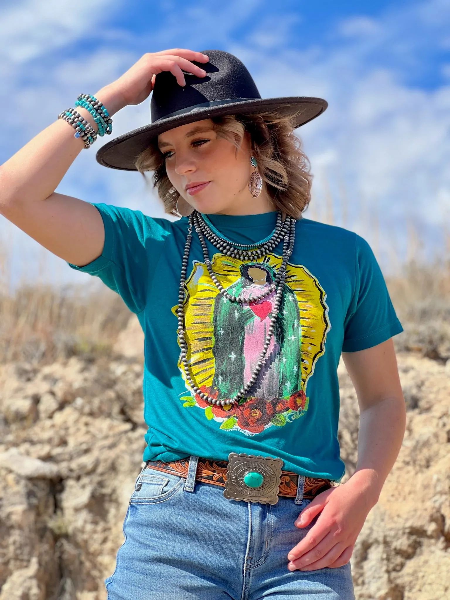 Callie's Virgin Mary Graphic Tee by Texas True Threads