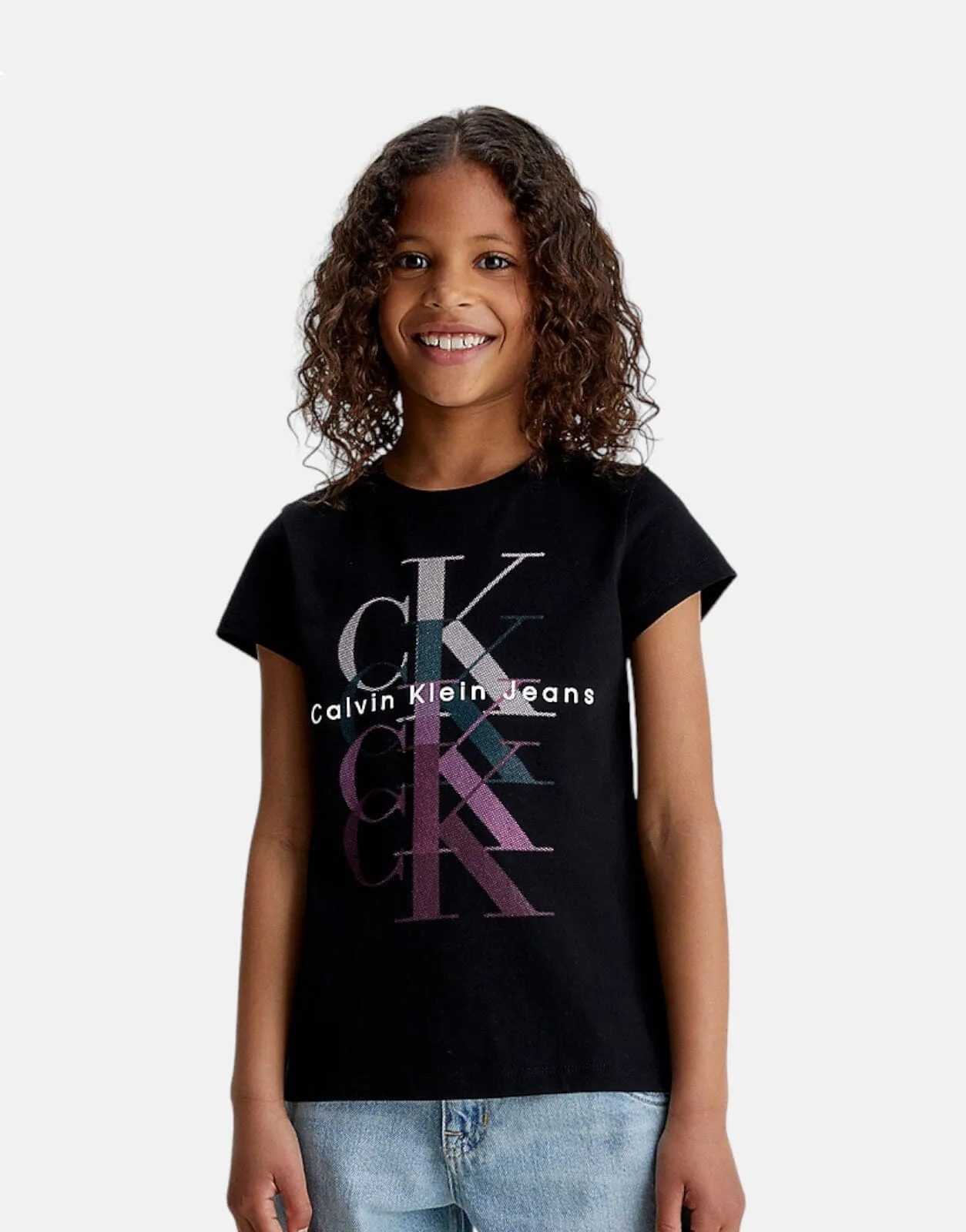 Calvin Klein Kids Multi Monogram Black T-Shirt