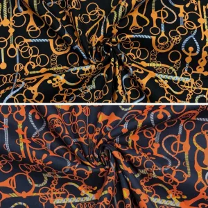 Chains and Ropes Cotton Poplin Fabric