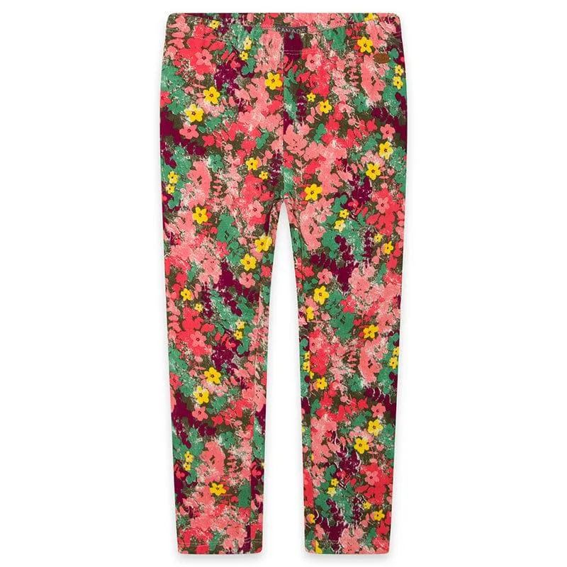 CLEARANCE SALE - Canada House - Girls Long Sleeved Top & Floral Print Leggings Set