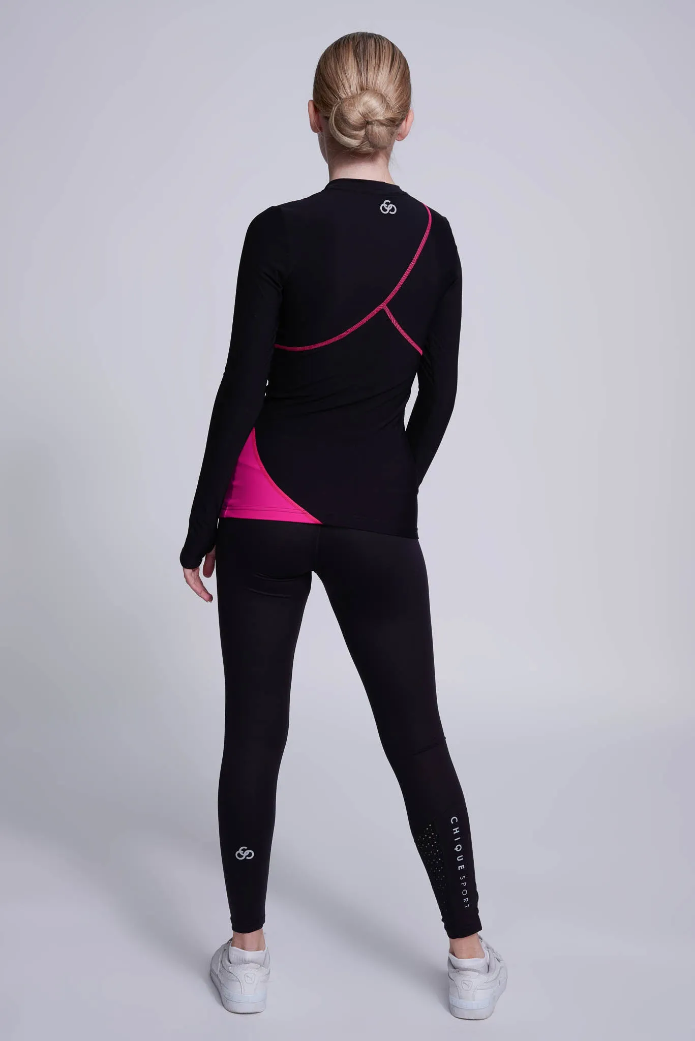 Desire Long-Sleeve Top in Fuchsia