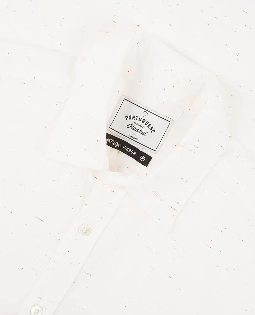 Ebano White Short Sleeve Buttondown Shirt