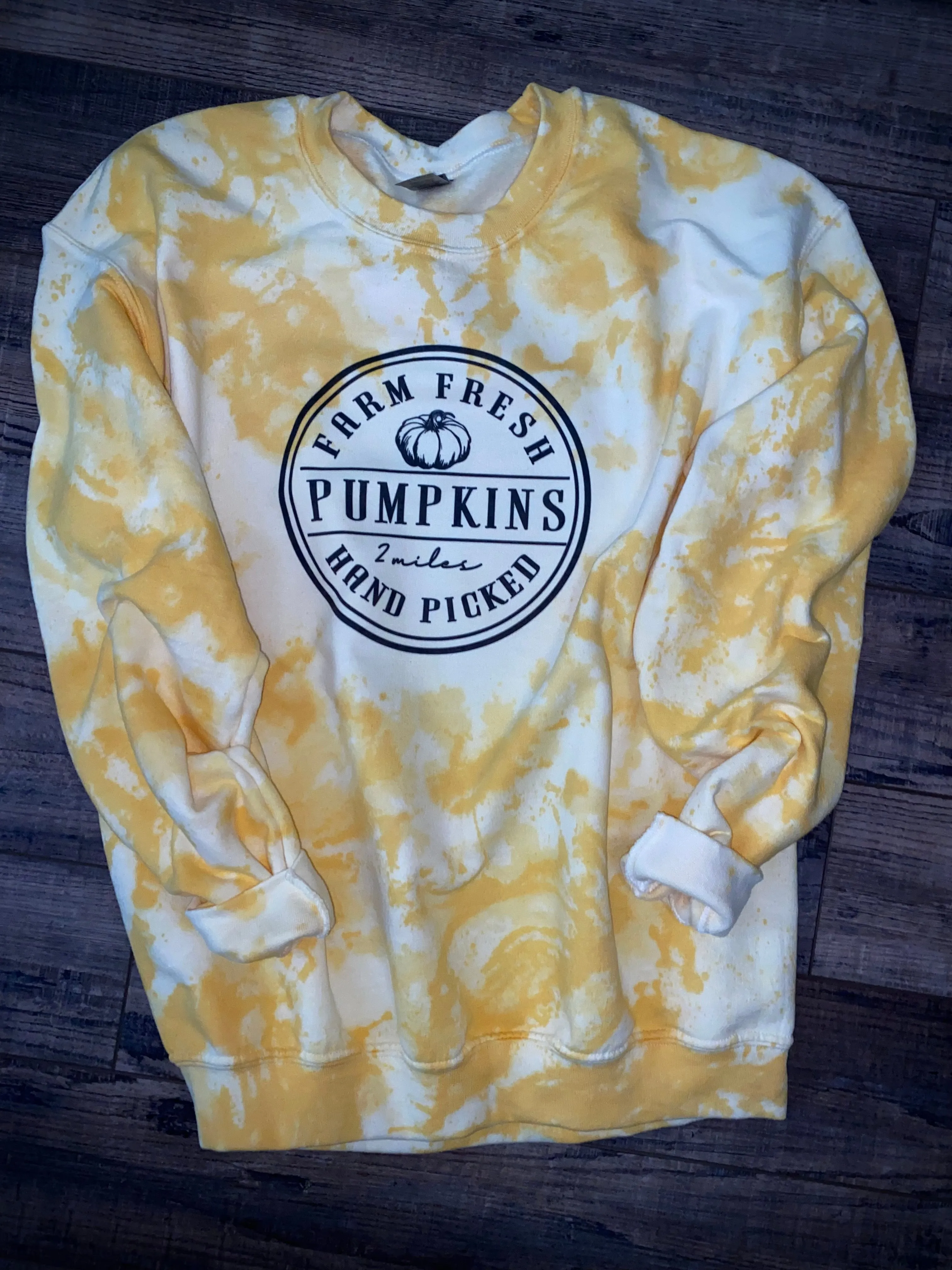 Farm Fresh Pumpkins Dye Sweatshirt (youth & adult)