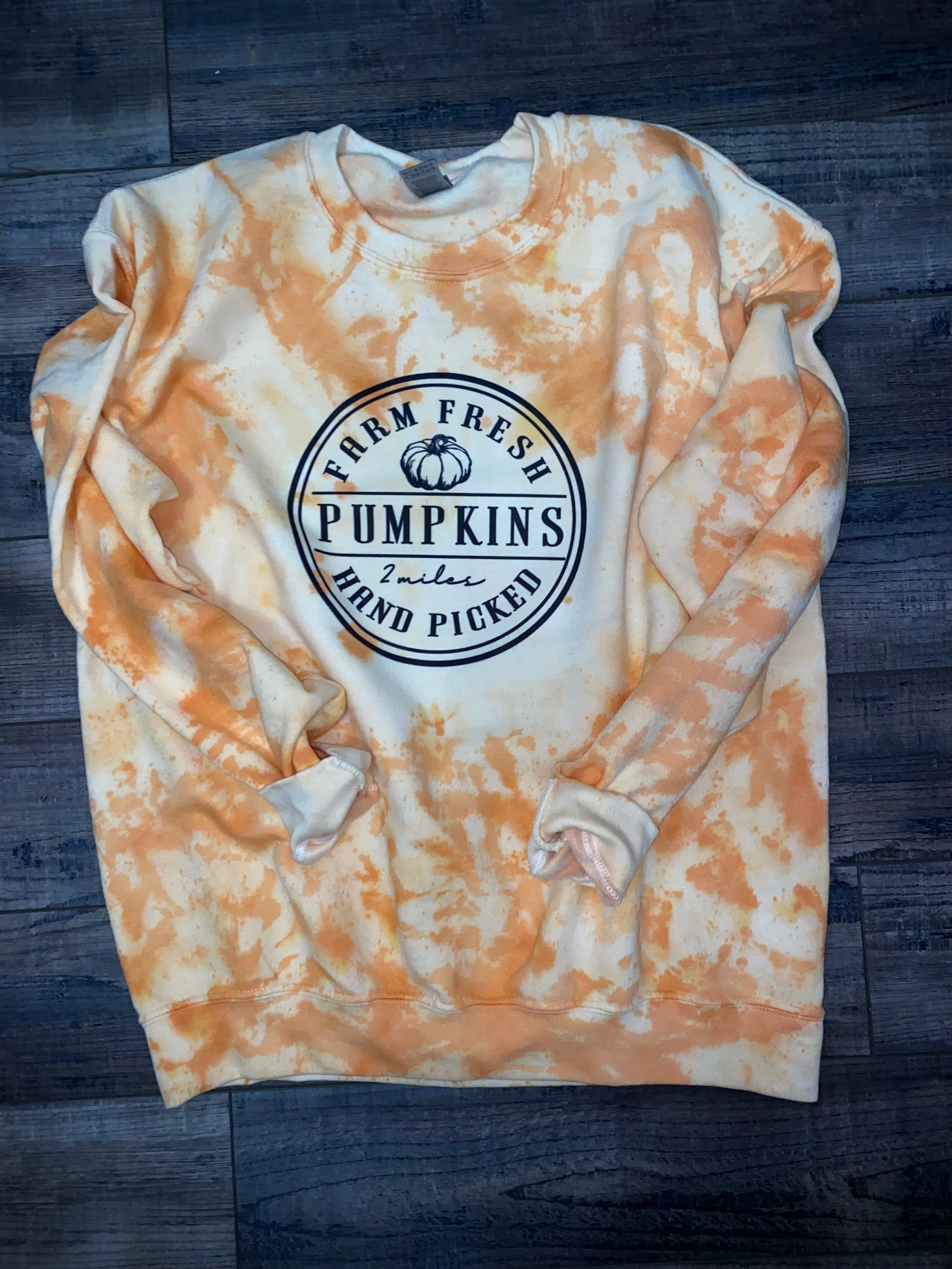 Farm Fresh Pumpkins Dye Sweatshirt (youth & adult)