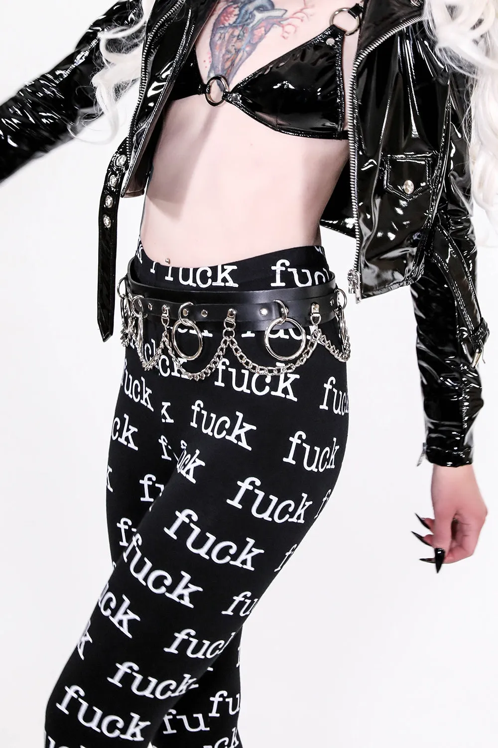 FUCK Print Leggings