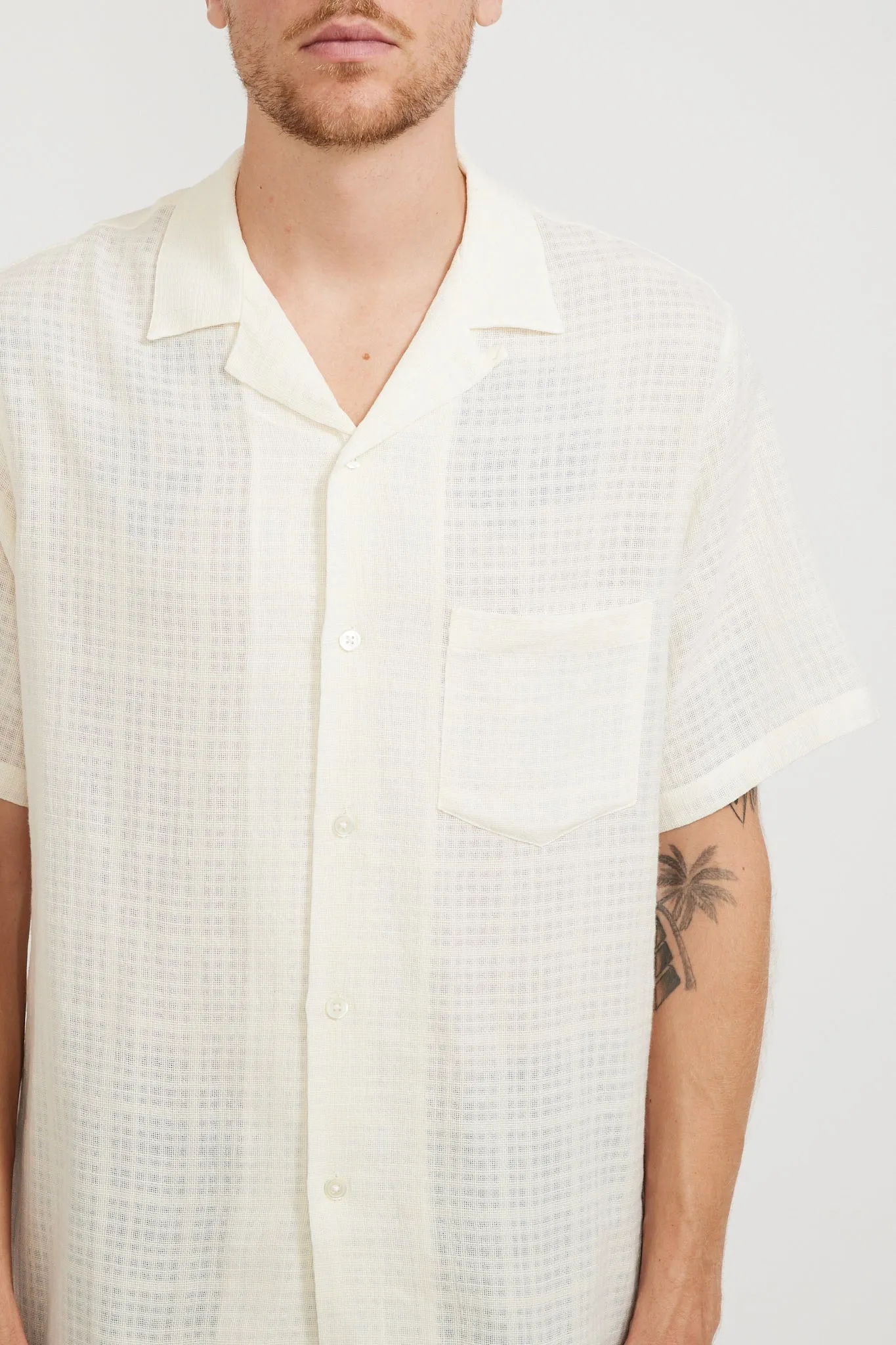 Grain Cotton Shirt White