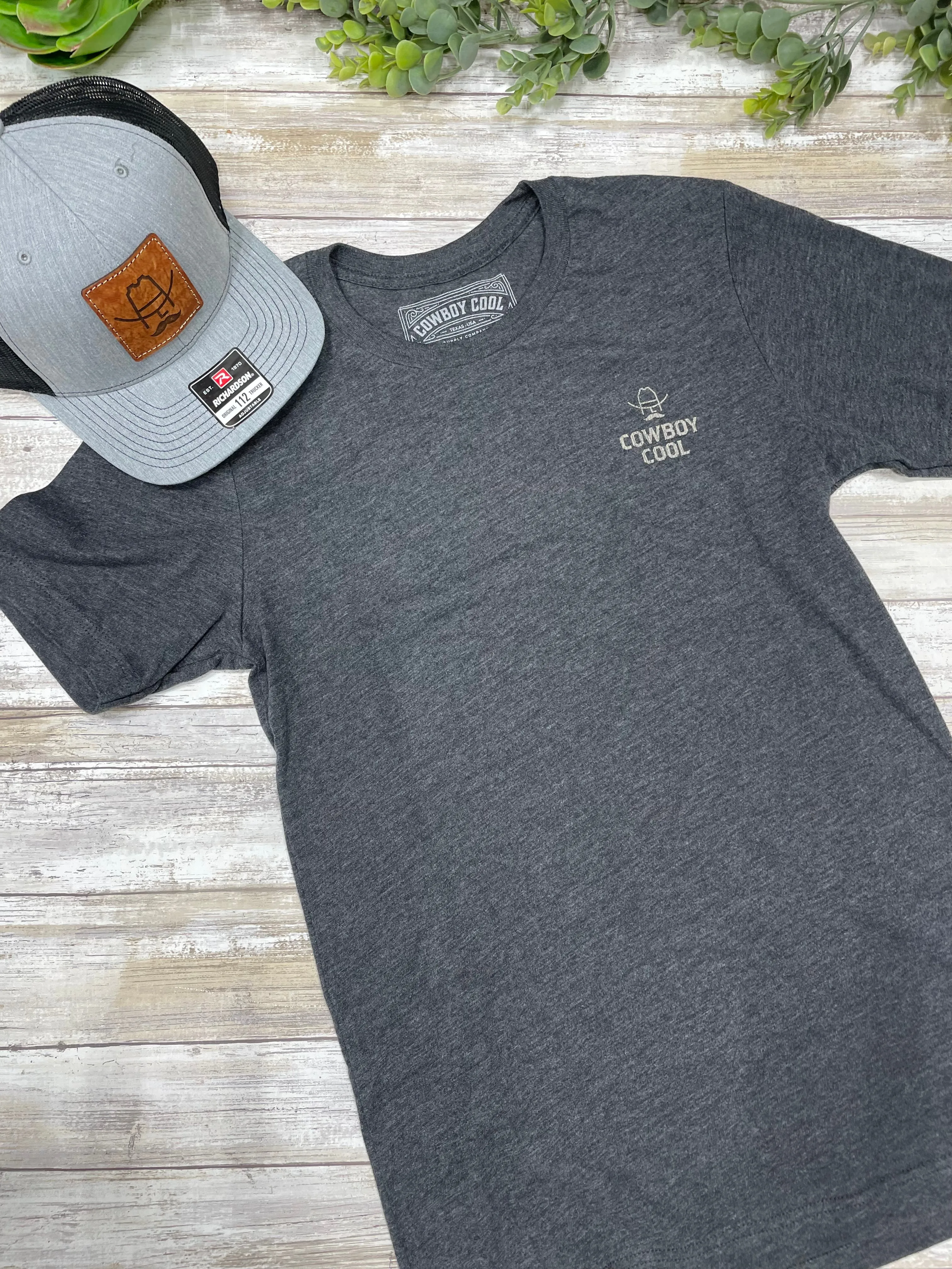 Grey Cowboy Cool Graphic Tee