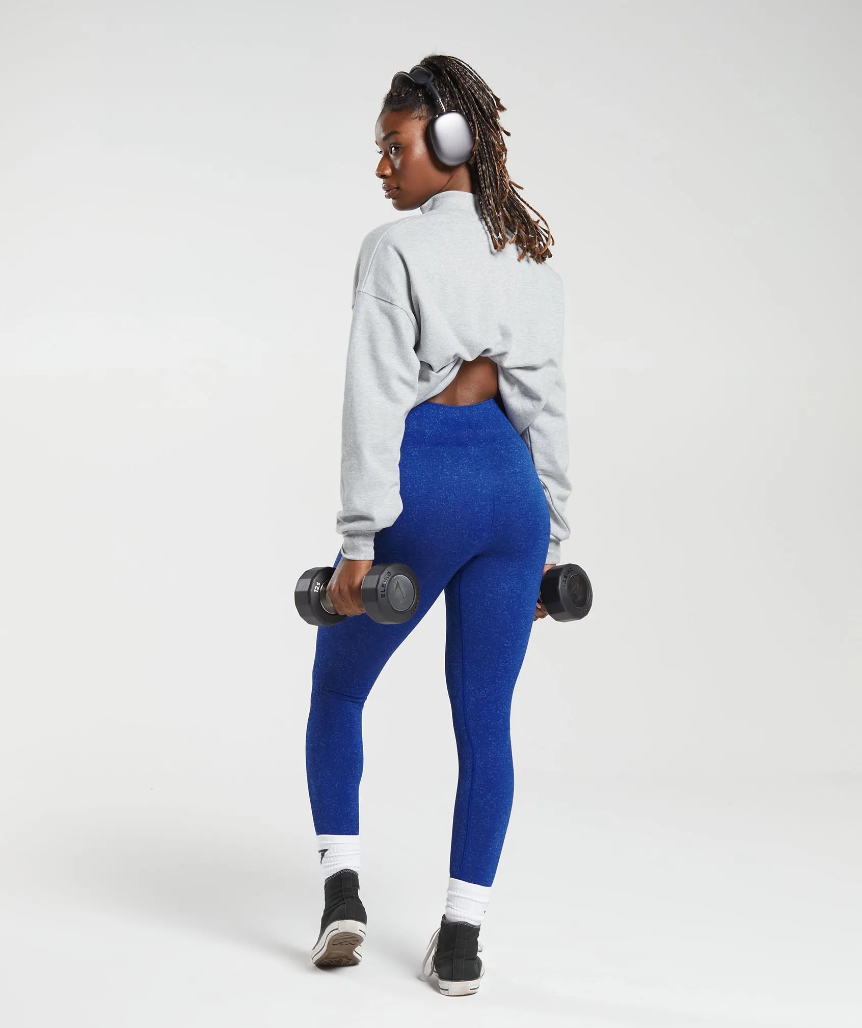 Gymshark Adapt Fleck Seamless Leggings - Cobalt Blue/Iris Blue