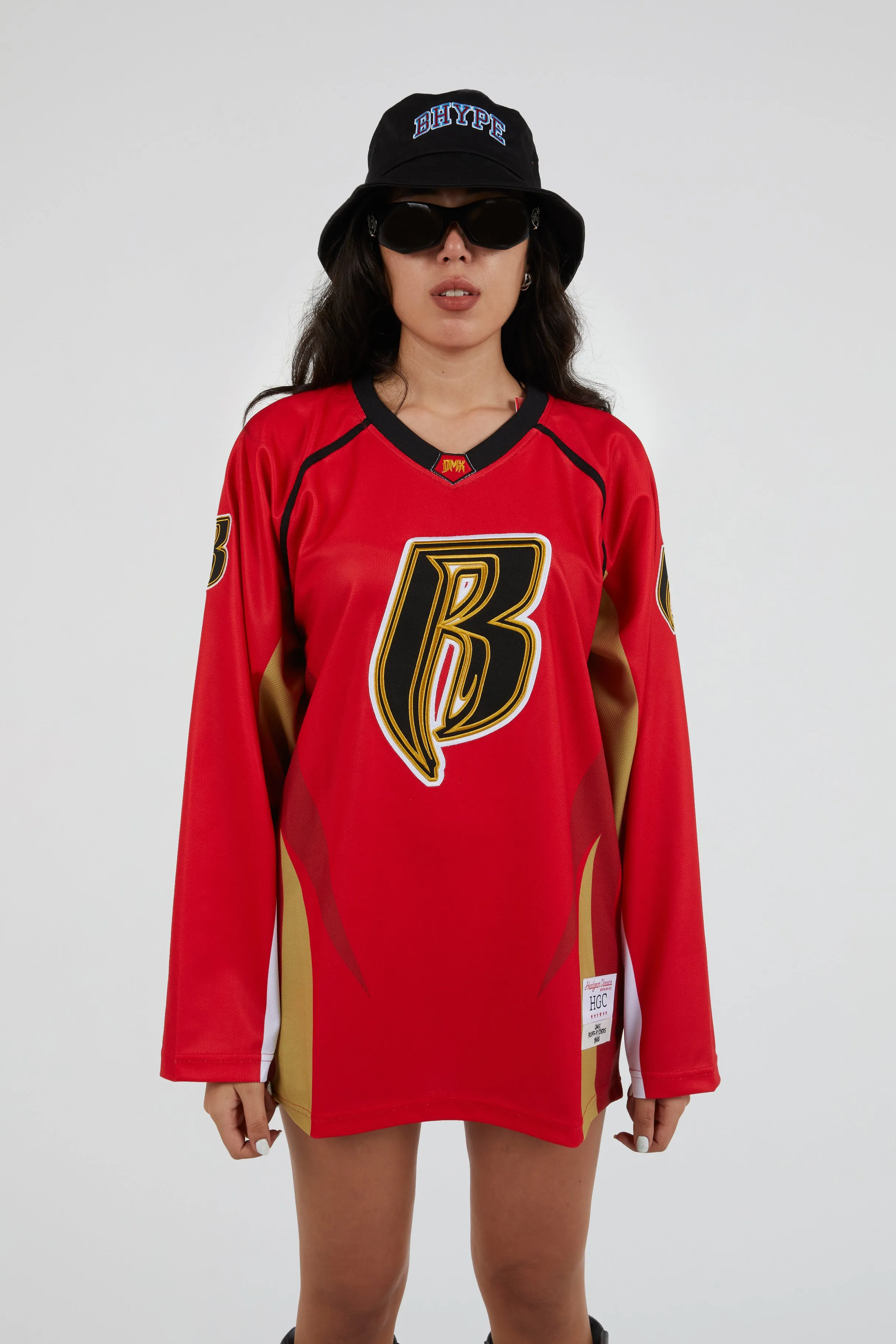 Headgear - Ruff Ryders Hockey Jersey Red