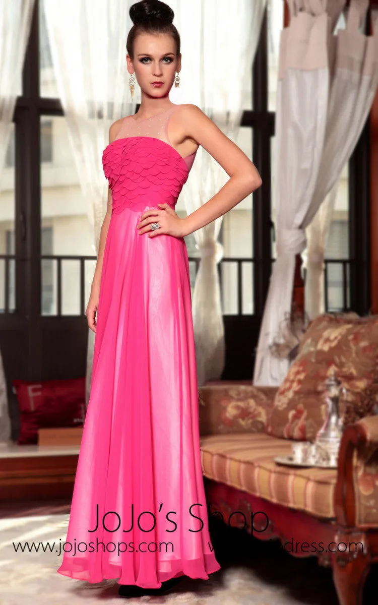 Hot Pink Fuchsia Prom Evening Dress