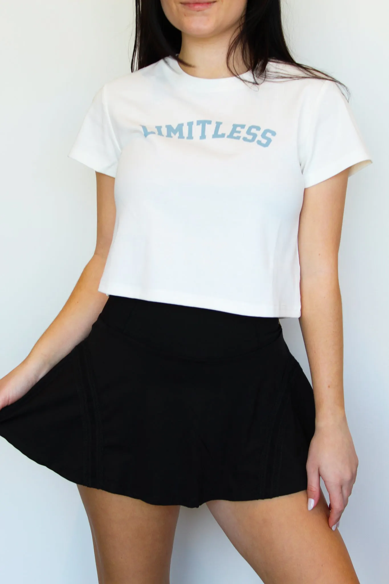 Limitless Varsity Cropped Tee