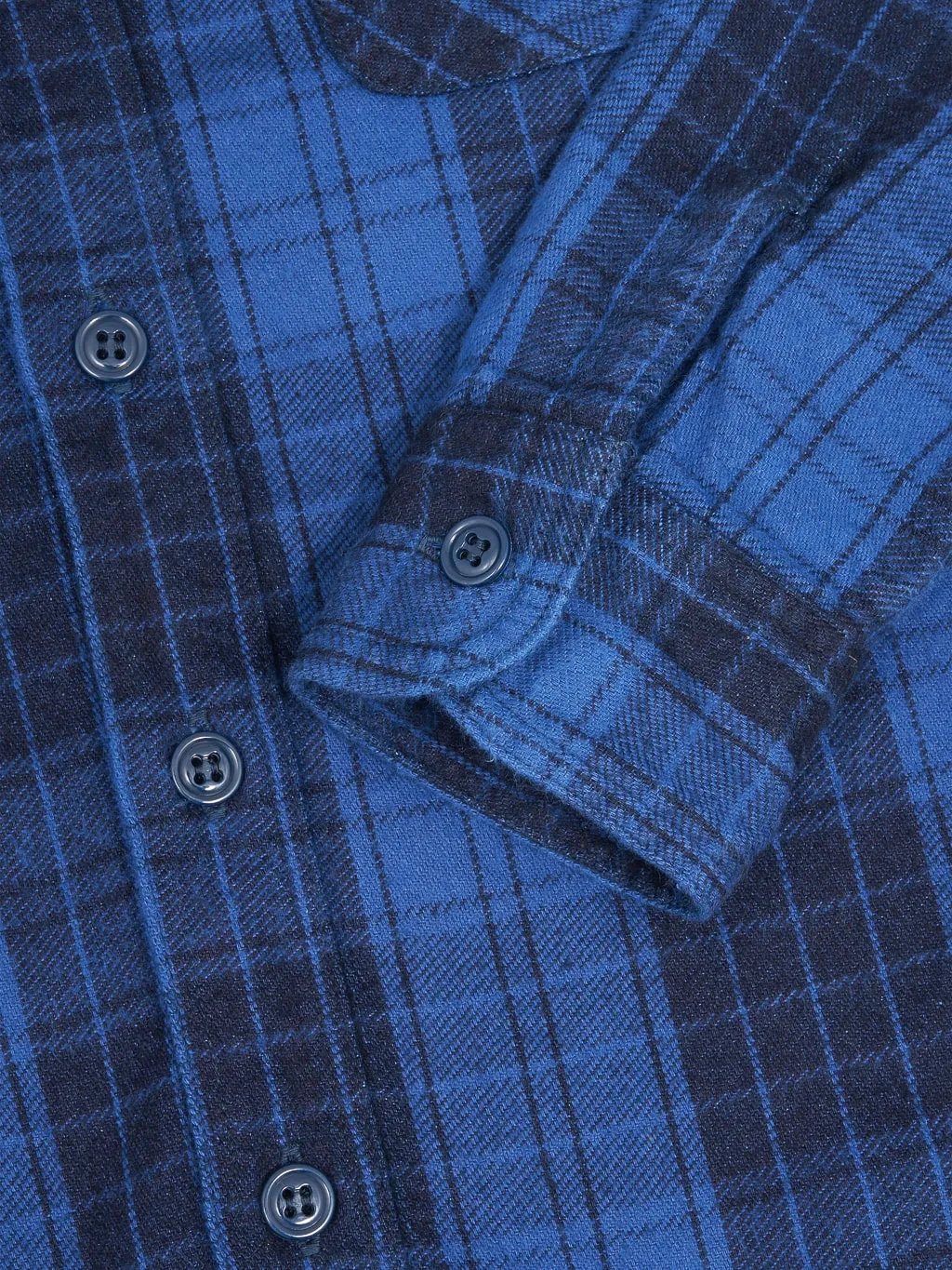 Momotaro MXLS1001 Original Indigo Twill Check Shirt