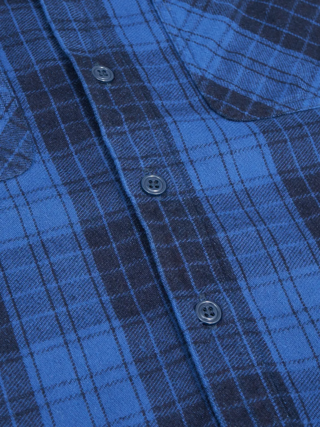 Momotaro MXLS1001 Original Indigo Twill Check Shirt