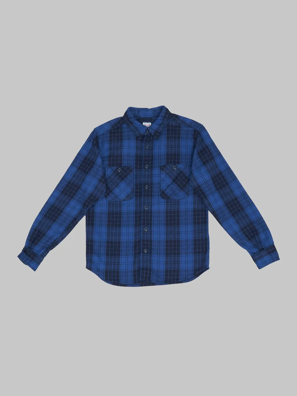 Momotaro MXLS1001 Original Indigo Twill Check Shirt