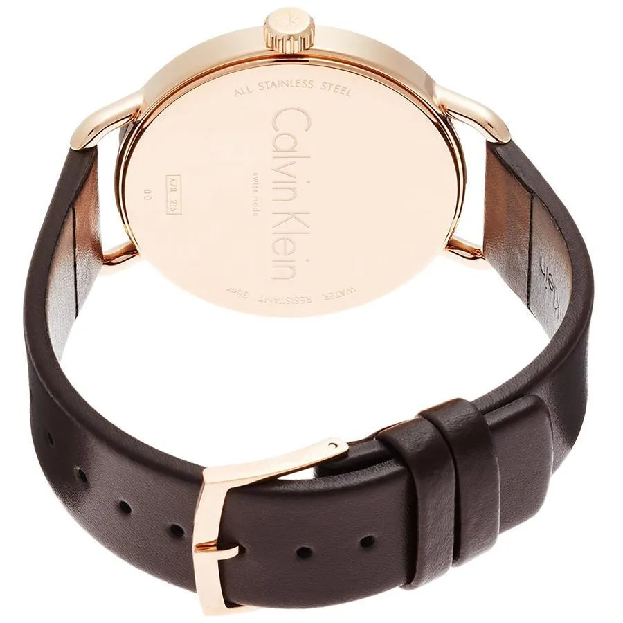 NEW Calvin Klein Even Leather Ladies Watches - Brown K7B236G3