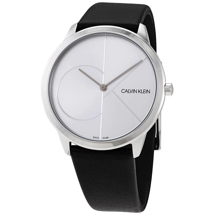 NEW Calvin Klein Minimal Leather Men Watches - Black K3M211CY