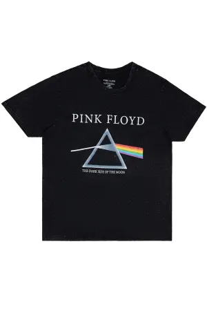 Pink Floyd Dark Side Of The Moon Graphic Acid Wash Tee