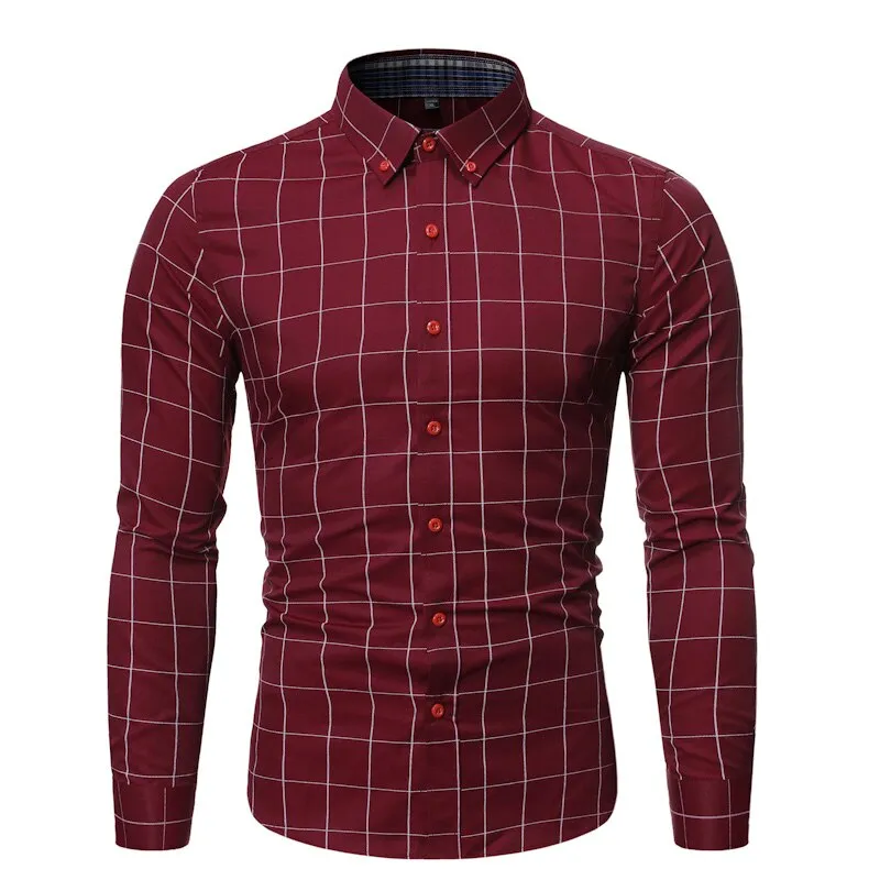 Pologize™ Fashionable Checkered Button Shirt