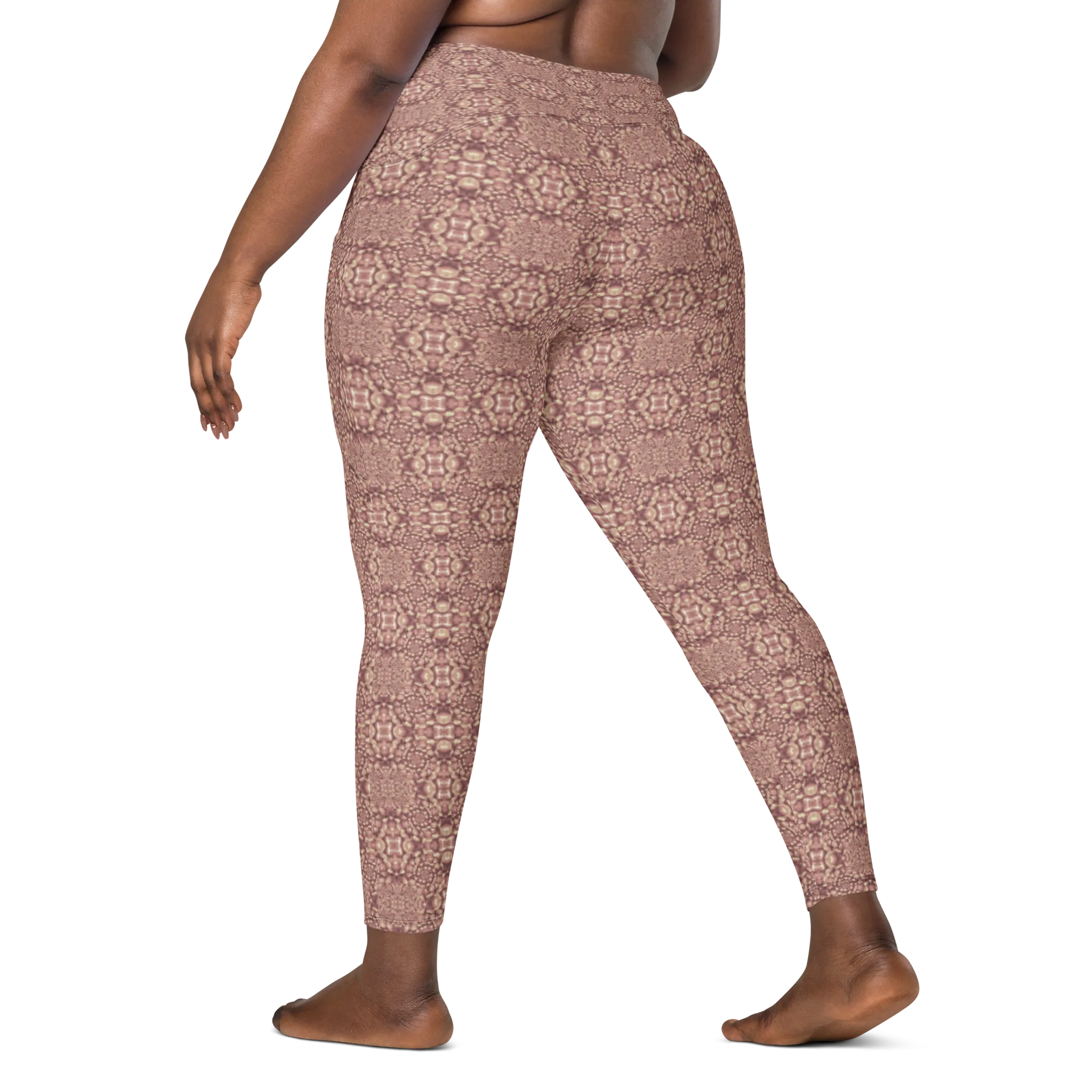 Recursia Indranet Leggings With Pockets In Pink