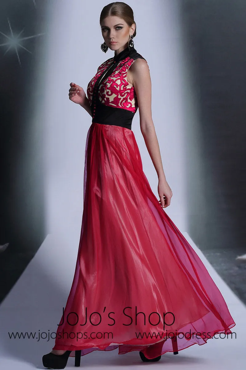 Red And Black Formal Prom Evening Dress DQ830960