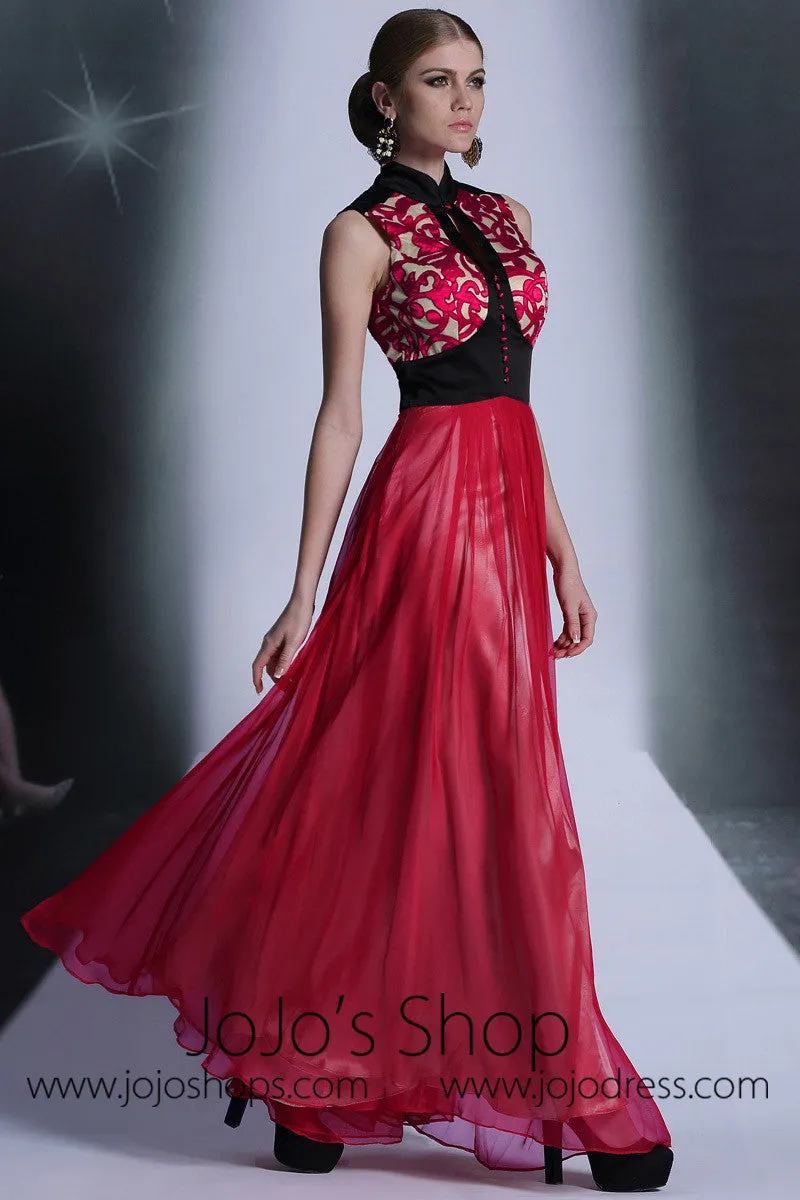 Red And Black Formal Prom Evening Dress DQ830960