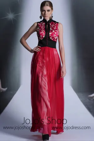 Red And Black Formal Prom Evening Dress DQ830960