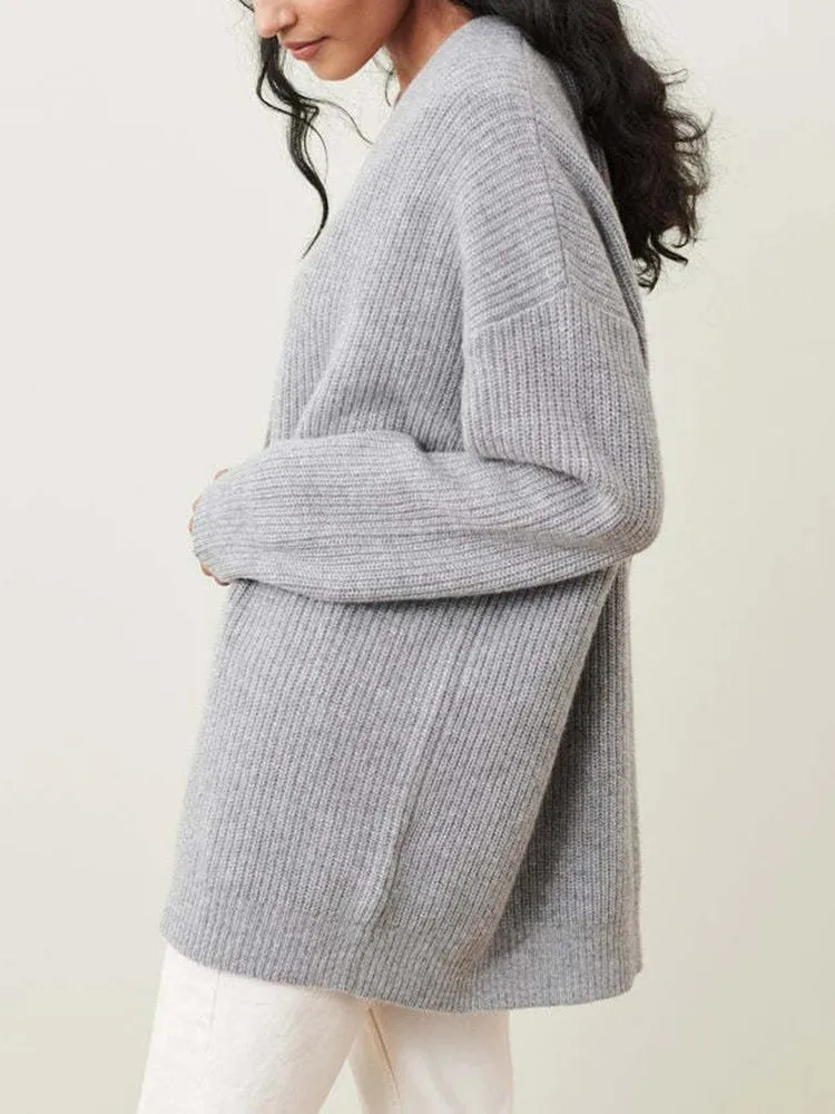 Retro Knit Cardigan Lazy Wind Sweater Outer Layers