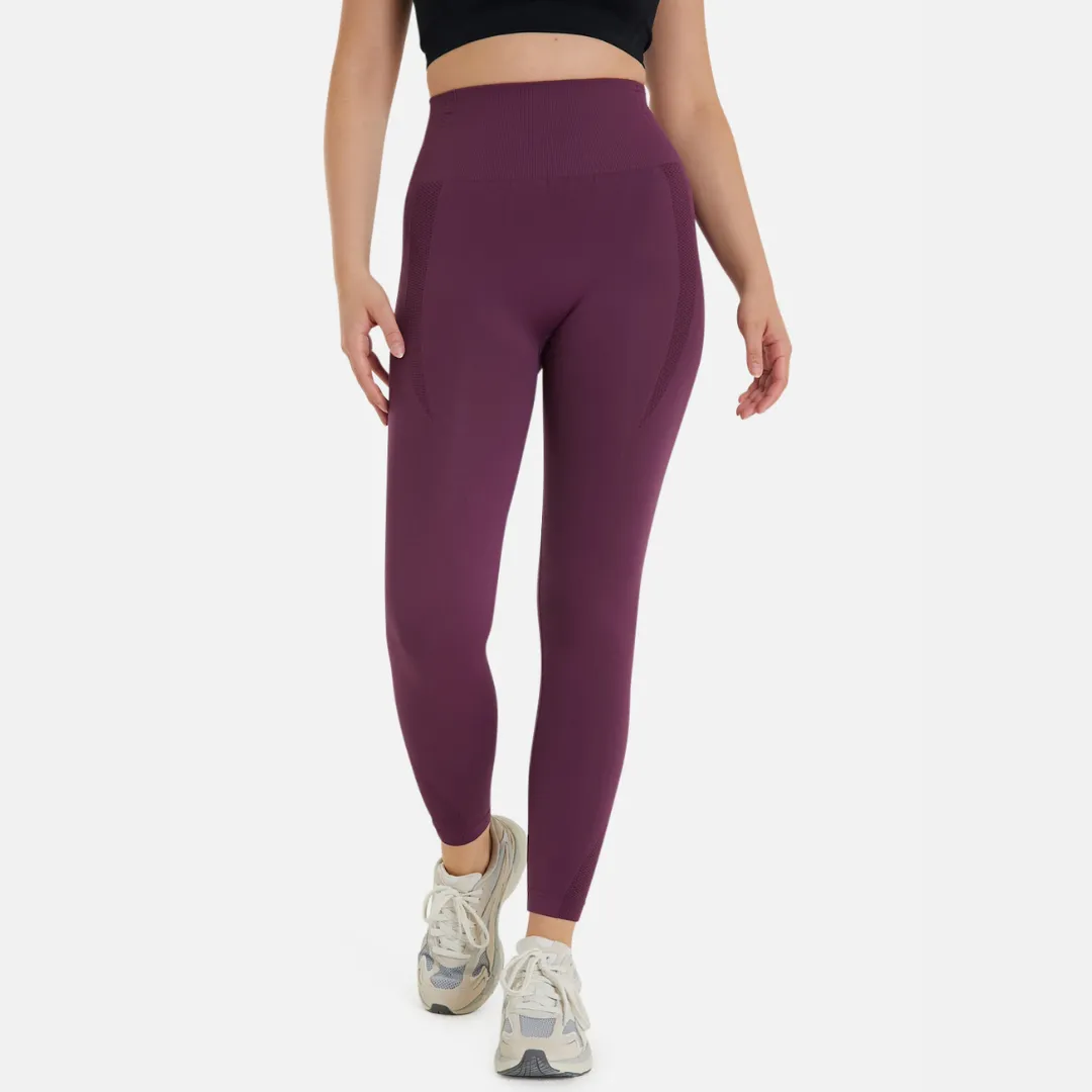 Seamless Compression Leggings V2 Plum