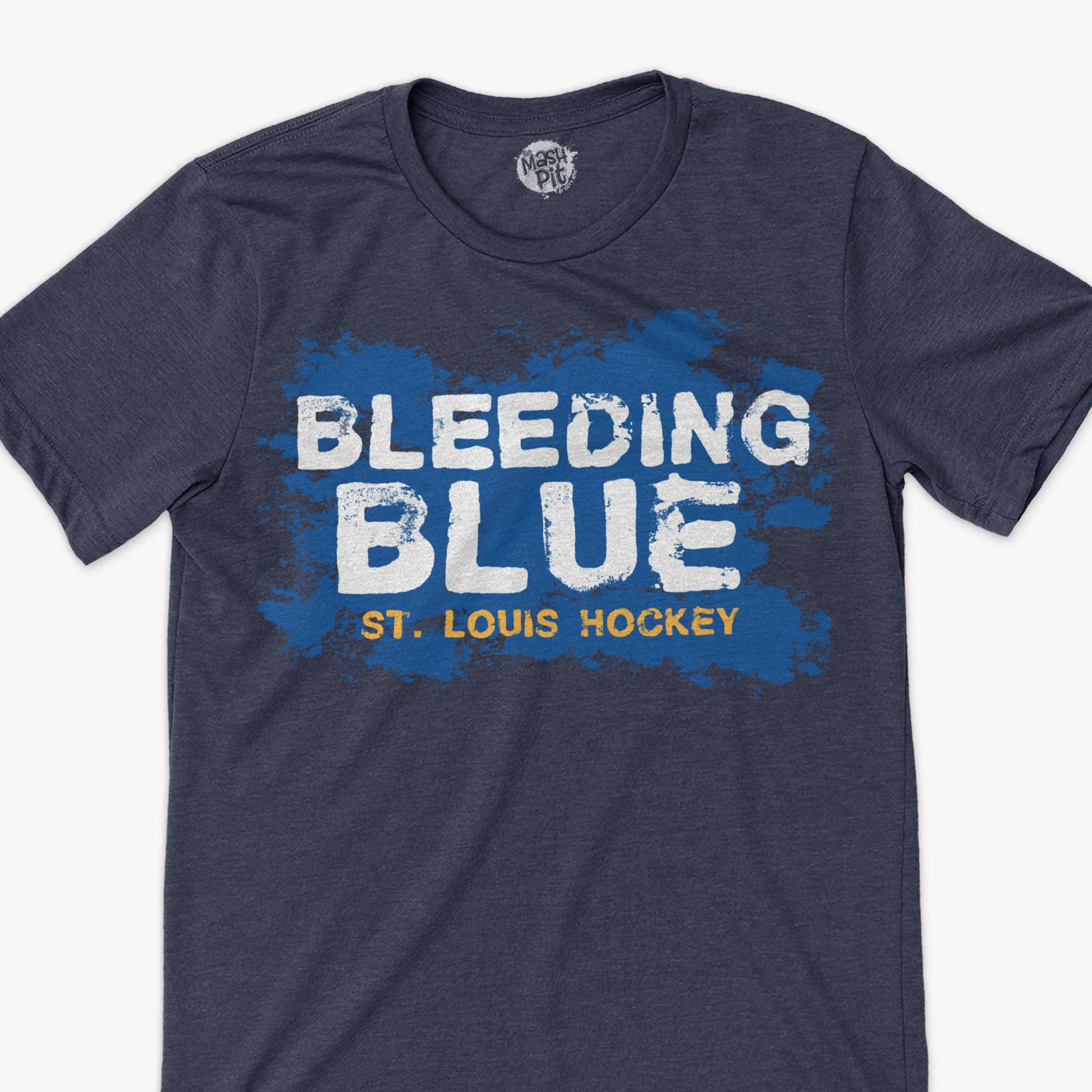 St. Louis Bleeding Blue Splatter tee