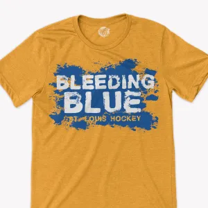 St. Louis Bleeding Blue Splatter tee