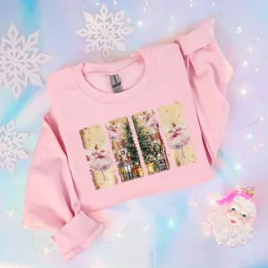 Vintage Christmas Nutcracker Crewneck Sweatshirt